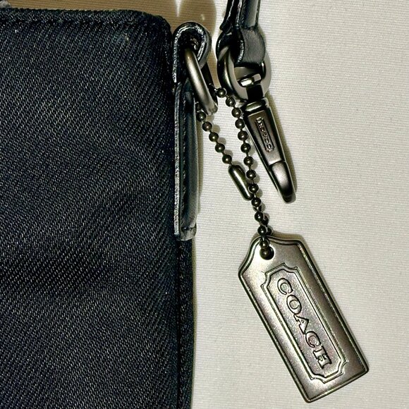 COACH Vintage Y2K Mercer Demi Gunmetal Jet Black Nylon Convertible Purse 7407 - Picture 14 of 16